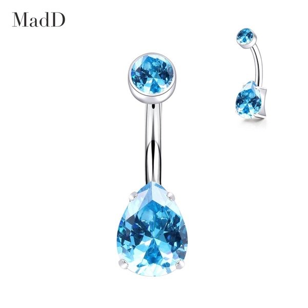 G23 teardrop belly ring detail 7