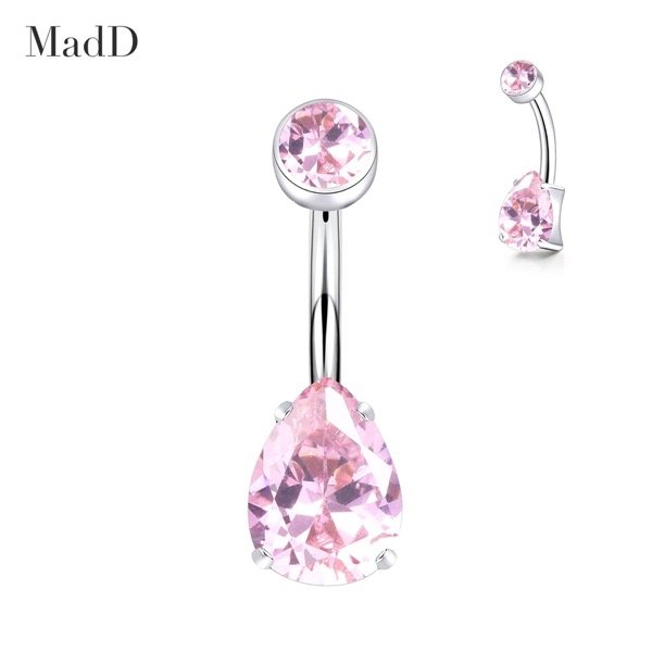 G23 teardrop belly ring detail 8